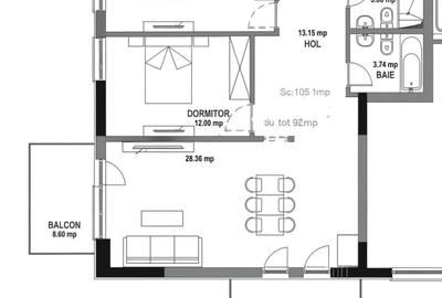 3 camere 94m2 bloc 2025 langa metrou Straulesti - 10