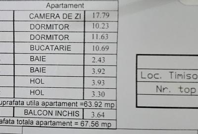 Apartament cu 3 camere decomandat în Lipovei - 13