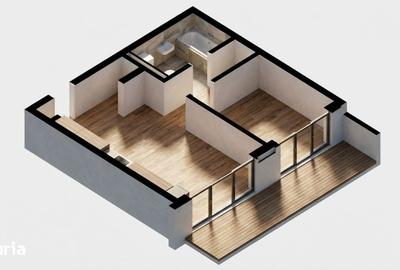 Apartament cu 2 camere semidecomandat în Dâmbul Rotund - 1
