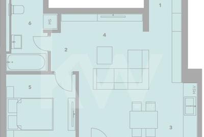 Apartament cu 2 camere în Turnișor - 1