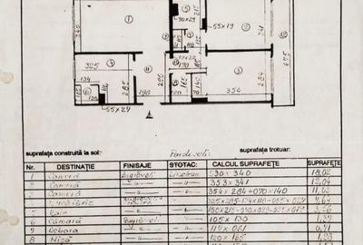 Apartament cu 3 camere decomandat în Central