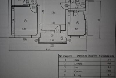 Apartament cu 2 camere semidecomandat în Central - 8
