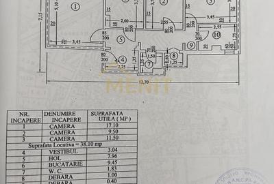 Apartament cu 3 camere decomandat, mobilat în Malu Roșu - 17