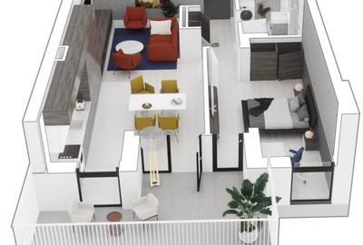 Apartament cu 2 camere semidecomandat în Mehala - 1