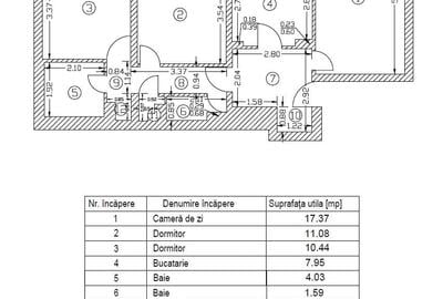 Apartament cu 3 camere decomandat, mobilat în Mărgeanului - 15