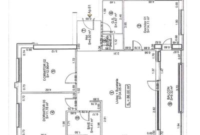 Apartament cu 4 camere semidecomandat, mobilat în Circumvalațiunii - 13