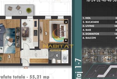 Apartament cu 2 camere decomandat în Metalurgiei