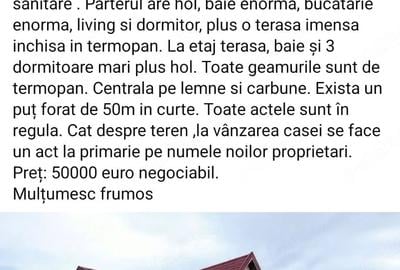 Casă cu Teren 1260 Mp în Făcăeni