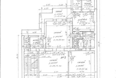 Apartament cu 3 camere circular, mobilat în Ultracentral