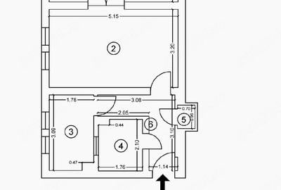 Apartament cu 2 camere semidecomandat în Giurgiului - 2
