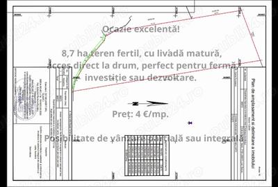 Teren de 87000 mp, în Itești - 2