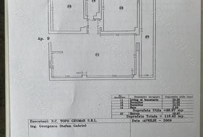 Apartament cu 3 camere semidecomandat în Central - 3