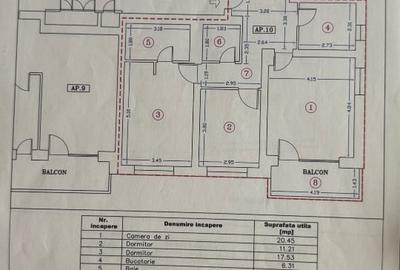 Vând apartament 3 camere. și boxă în Ten Blocks - 3