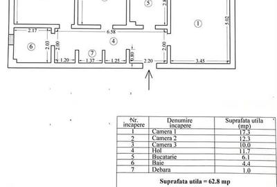 Apartament 3 camere decomandat- zona centru - 7