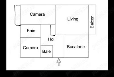 Apartament cu 3 camere decomandat în Central - 3