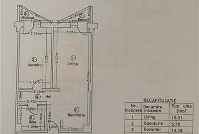 Apartament cu 2 camere decomandat, mobilat în Pipera