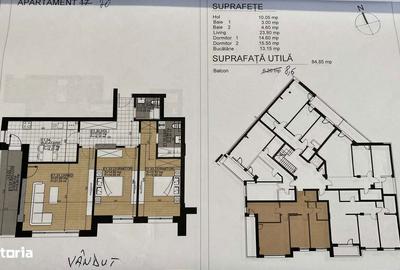 Apartament cu 3 camere în Vitan