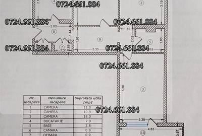 Apartament cu 3 camere decomandat în Decebal - 1