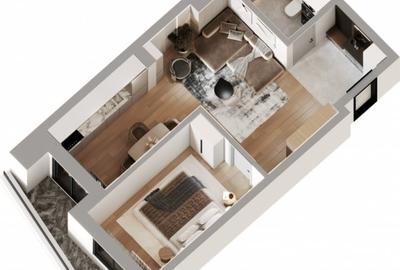 *BLOC NOU*Apartament 1 camera,zona Dacia-Lidl - 2