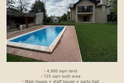 Vila Ghermanesti cu piscina, casa secundara, zona de petreceri si deschidere lac - 1