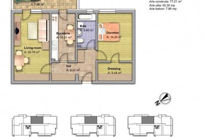 Vând Apartament 2 Cam Strada Marului 8-10 Sobroesti Fundeni - 9