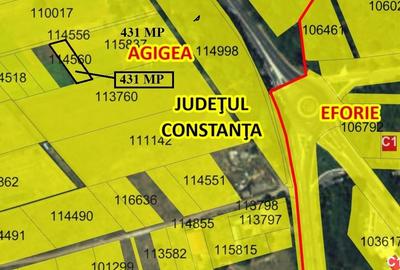 Teren agricol intravilan de 431 mp, în Exterior Vest