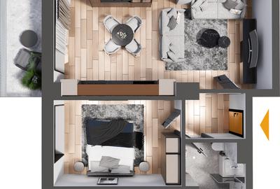 TVA CRESCUT? NOI IL SUPORTAM!Apartament 2 camere doar 2,5 Km de Podu-Ros - 4