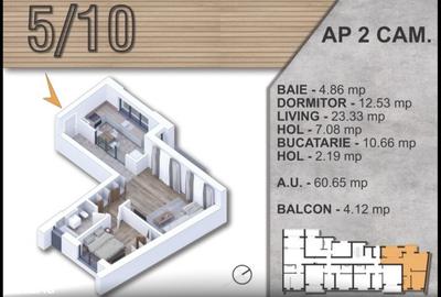 Apartament cu 2 camere în Unirii - 4
