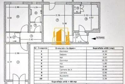 Apartament cu 3 camere în Trivale