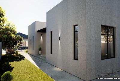 Casa individuala parter - 4 camere - 2 bai - 420 mp teren - 10