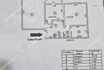 Apartament cu 2 camere bine intre?inut, in zona IC Frimu Etaj 2! - 9