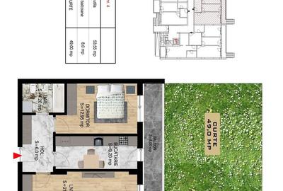 Apartament cu 2 camere decomandat în Titan - 1