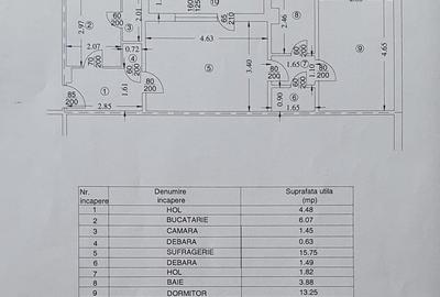Apartament cu 2 camere semidecomandat în Nord - 19