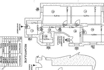 Apartament cu 3 camere decomandat în Capitale - 19