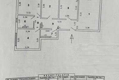 4 camere etaj intermediar 2 grupuri sanitare 90 mp - 6
