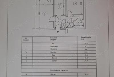 Apartament cu 2 camere decomandat în Central - 1