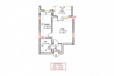 Garsonieră decomandată în Titan