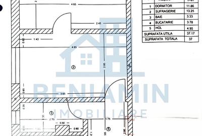 Apartament cu 2 camere semidecomandat în Craiovița Nouă