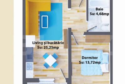 Apartamente de 2 camere, 43,65 mp, modern, zona Ipotesti - 1