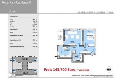 Apartament cu 2 camere decomandat în Chiajna - 3