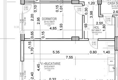 Apartament cu 3 camere semidecomandat în Glina - 1