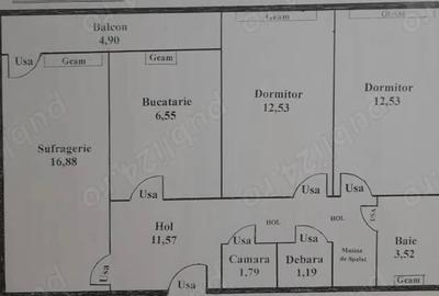 3 camere decomandat Complex Drumul Taberelor