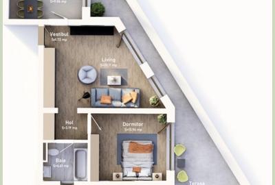 COMISION 0% Apartament cu 2 camere, terasa de 30 mp, bloc nou, zona Mehala COMISION 0% Apartament cu 2 camere, terasa de 30 mp, bloc nou, zona Mehala - 1