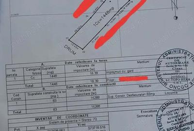 Casă cu 3 camere în Mihăilești