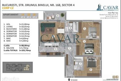 Apartament cu 4 camere în Măgurele - 7
