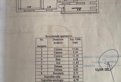 Apartament cu 3 camere decomandat, mobilat în Central - 1