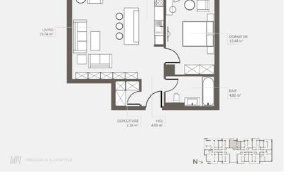 Dezvoltator, Apartament doua camere open space , Welmont/Rokman - 6