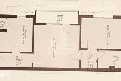 Apartament cu 2 camere semidecomandat, mobilat în Pârneava