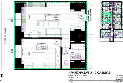 Apartament cu 2 camere decomandat în Popoveni - 6