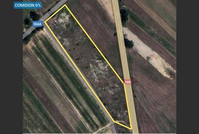 Teren de vanzare in Dumbravita 88 ari cu front la drumul national 18B - 1